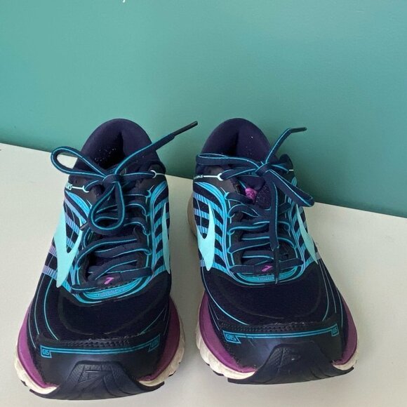 BROOKS Super DNA Running Shoes Blue Purple Womens Size 9.5 Good Condition - Picture 4 of 9